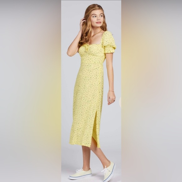 Faithfull the Brand Dress- La Flica Floral Evelyn Midi dress M $189 - Picture 9 of 12